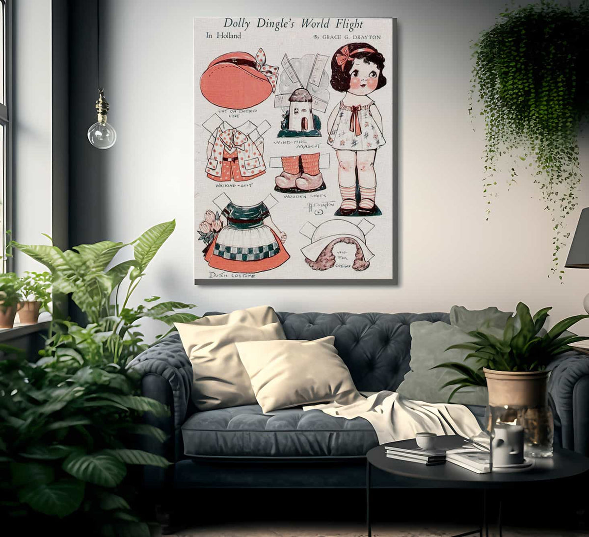 Dollydingle0 12 By Grace G Drayton Fine Art Print