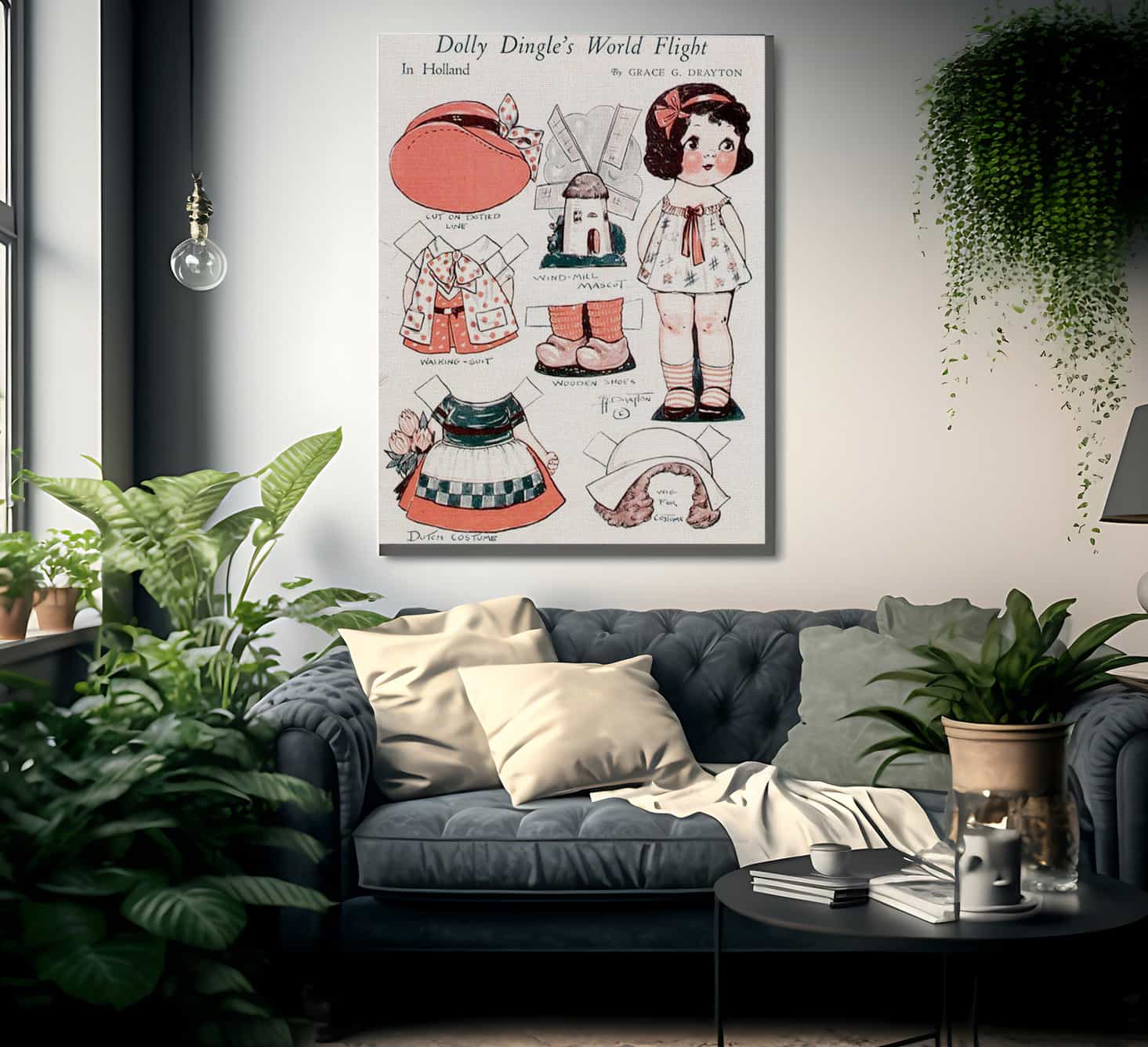 Dollydingle0 12 By Grace G Drayton Fine Art Print