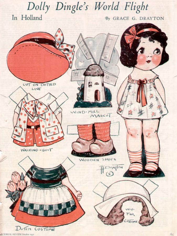 Dollydingle0 12 By Grace G Drayton Fine Art Print