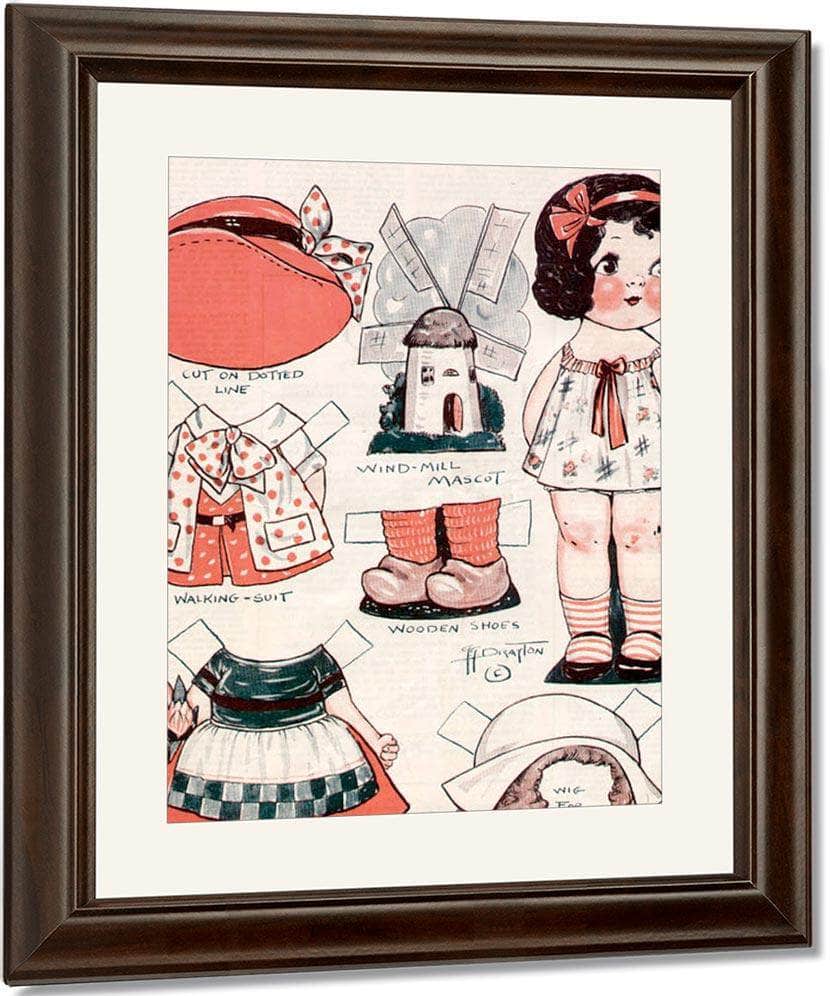 Dollydingle0 12 By Grace G Drayton Fine Art Print