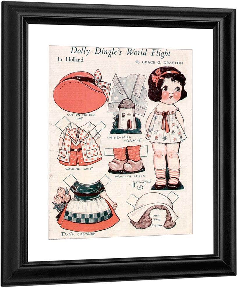 Dollydingle0 12 By Grace G Drayton Fine Art Print
