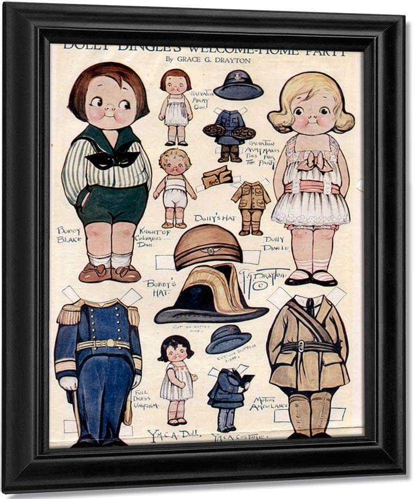 Dollydingle0 13 By Grace G Drayton Fine Art Print