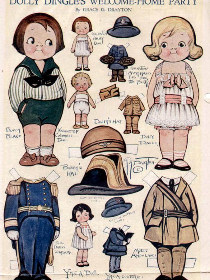 Dollydingle0 13 By Grace G Drayton Fine Art Print