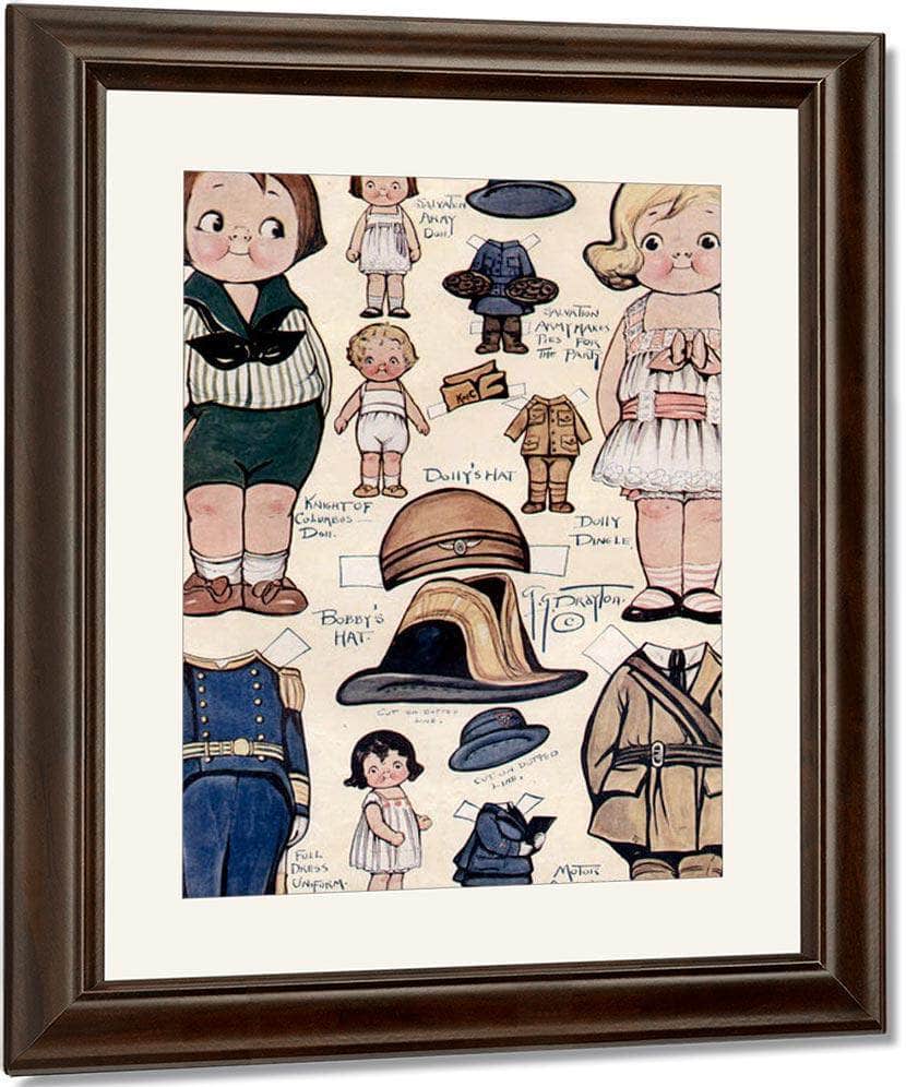 Dollydingle0 13 By Grace G Drayton Fine Art Print