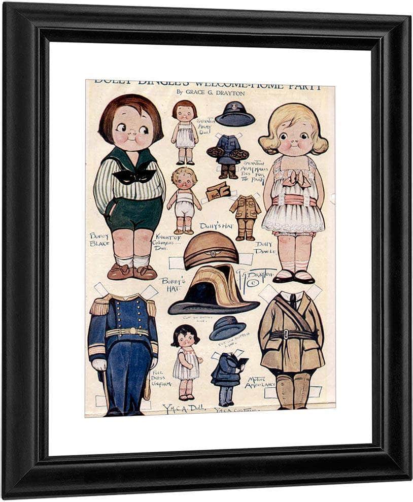 Dollydingle0 13 By Grace G Drayton Fine Art Print