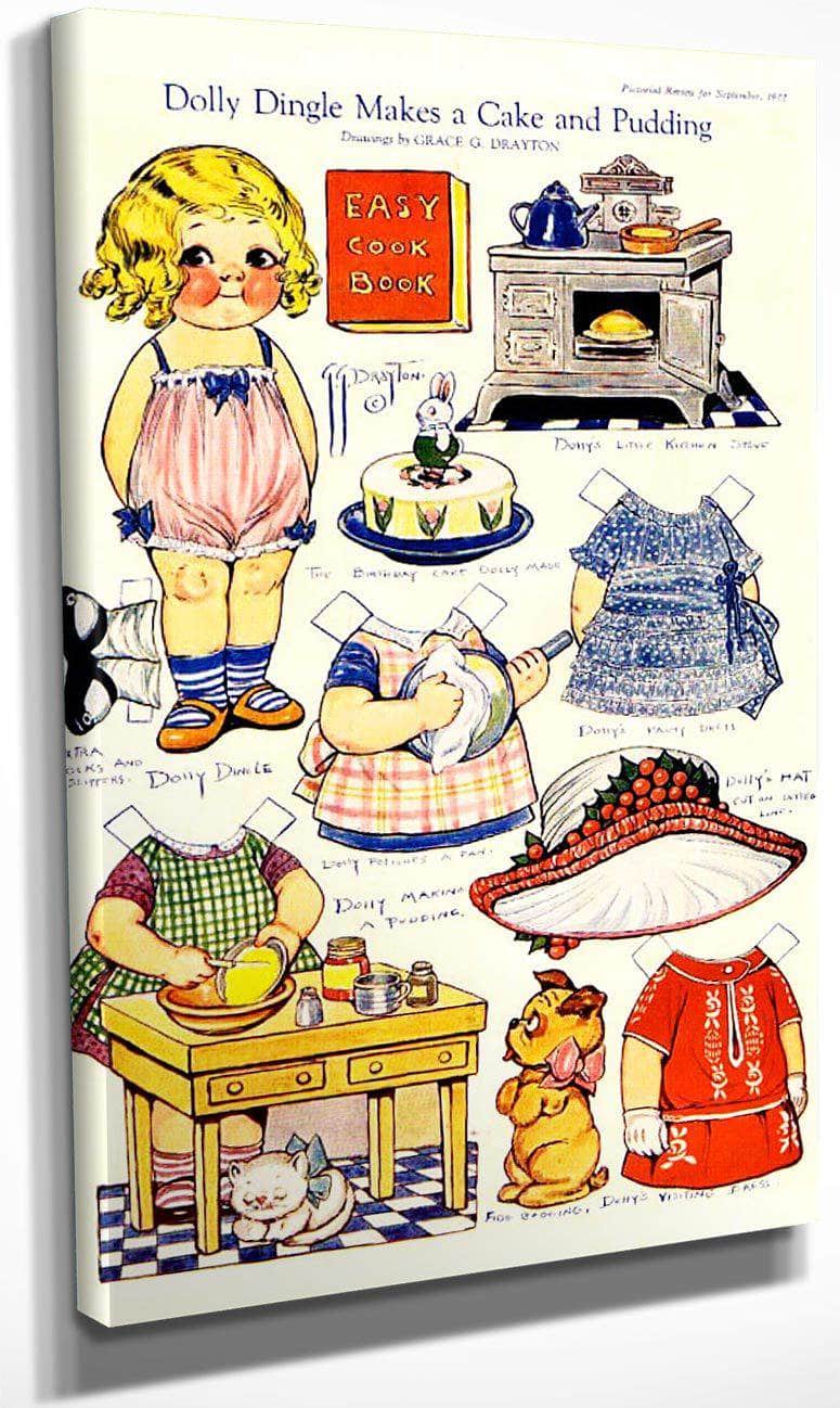 Dollydingle0 3 By Grace G Drayton Fine Art Print