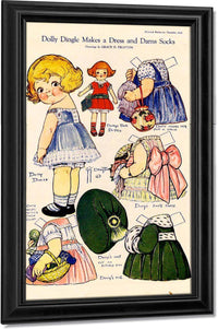 Dollydingle0 4 By Grace G Drayton Fine Art Print