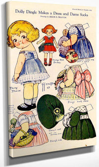 Dollydingle0 4 By Grace G Drayton Fine Art Print