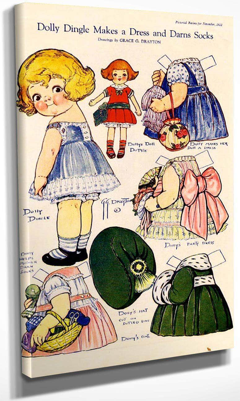 Dollydingle0 4 By Grace G Drayton Fine Art Print