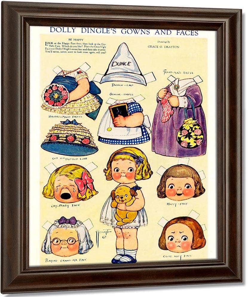 Dollydingle0 6 By Grace G Drayton Fine Art Print