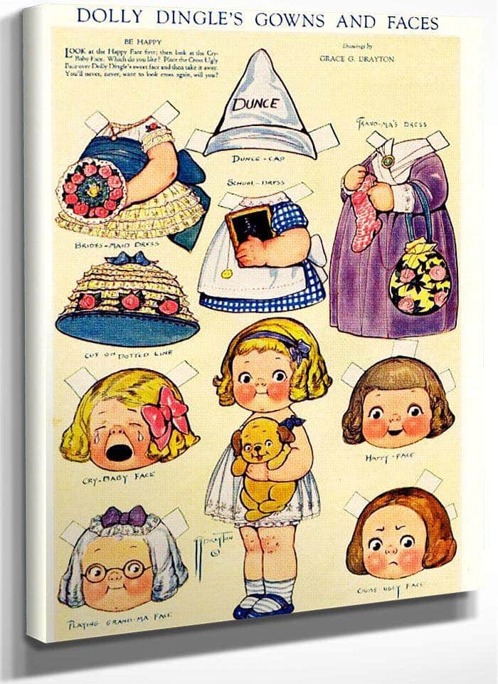 Dollydingle0 6 By Grace G Drayton Fine Art Print