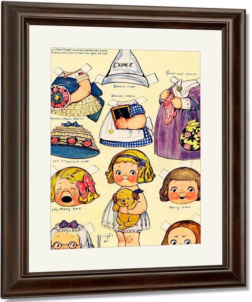 Dollydingle0 6 By Grace G Drayton Fine Art Print