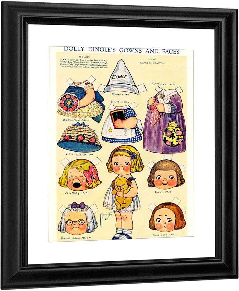 Dollydingle0 6 By Grace G Drayton Fine Art Print