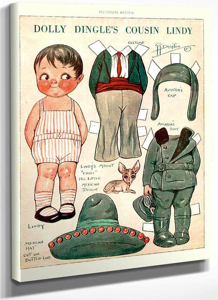 Dollydingle0 7 By Grace G Drayton Fine Art Print