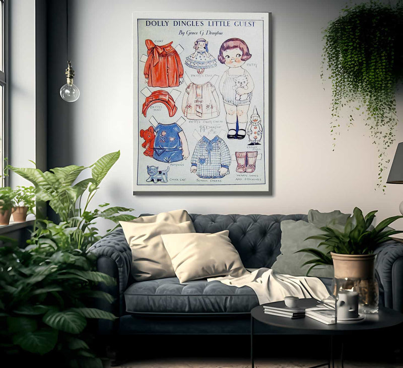 Dollydingle0 8 By Grace G Drayton Fine Art Print