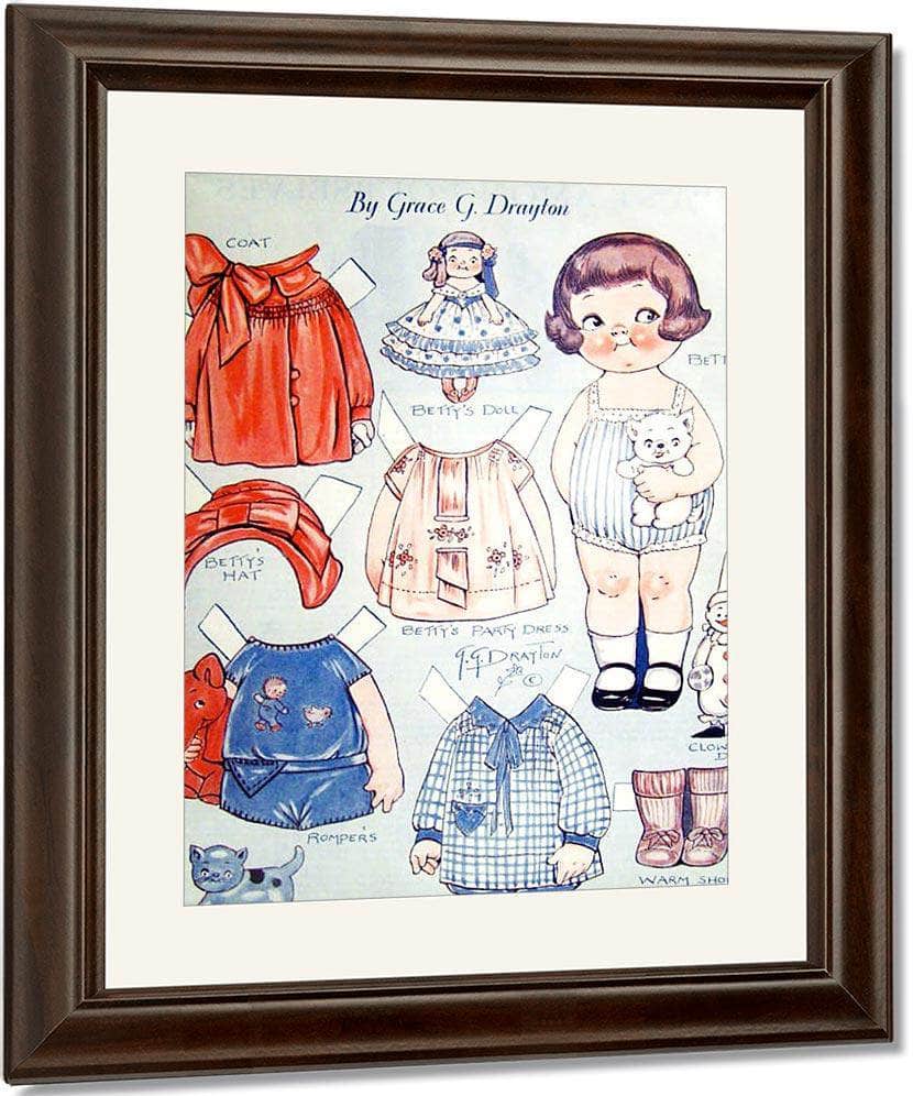 Dollydingle0 8 By Grace G Drayton Fine Art Print