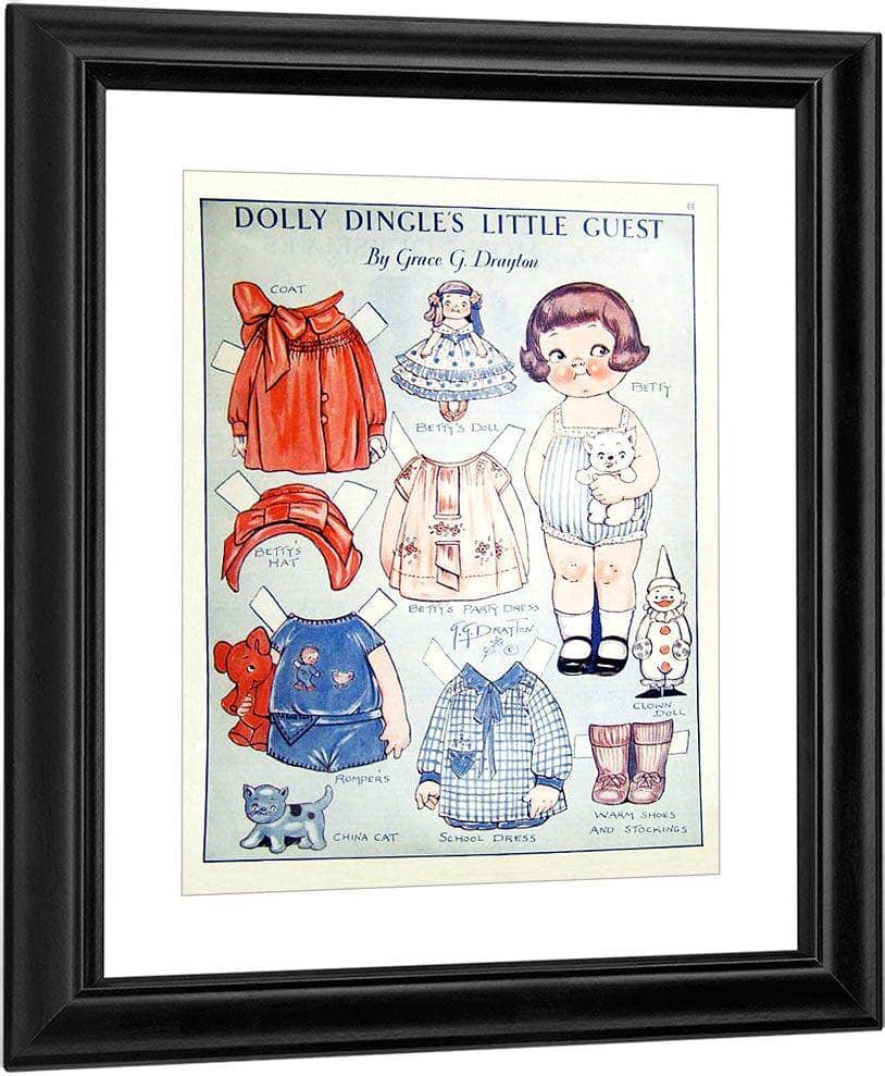 Dollydingle0 8 By Grace G Drayton Fine Art Print