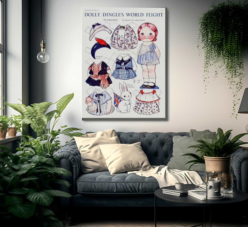 Dollydingle0 9 By Grace G Drayton Fine Art Print