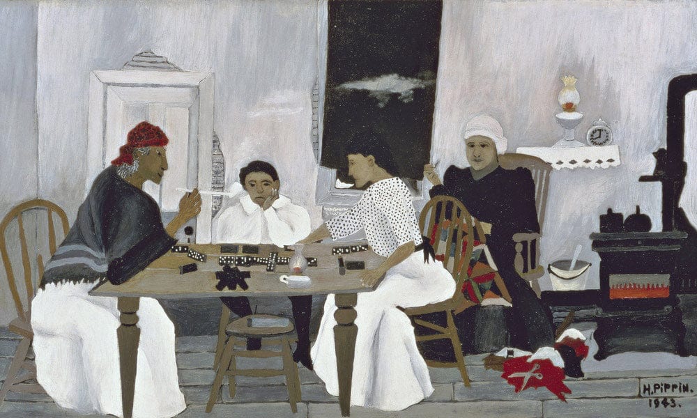 Domino Players By Horace Pippin Fine Art Print