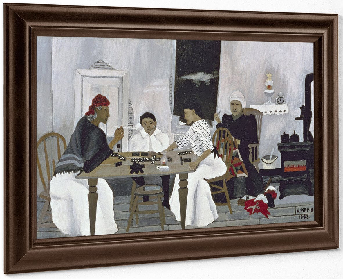 Domino Players By Horace Pippin Fine Art Print