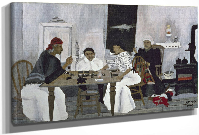 Domino Players By Horace Pippin Fine Art Print