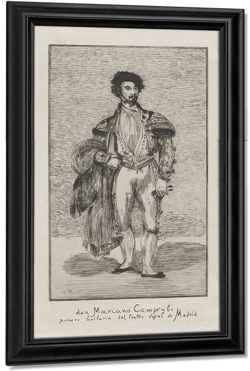 Don Mariano Camprubi Primer Bailarin Del Teatro Royal De Madrid (Don Mariano Camprubi First Dancer Of The Teatro Royal De Madrid) By Edouard Manet Fine Art Print
