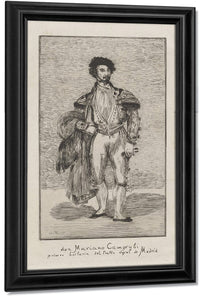 Don Mariano Camprubi Primer Bailarin Del Teatro Royal De Madrid (Don Mariano Camprubi First Dancer Of The Teatro Royal De Madrid) By Edouard Manet Fine Art Print