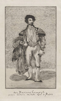 Don Mariano Camprubi Primer Bailarin Del Teatro Royal De Madrid (Don Mariano Camprubi First Dancer Of The Teatro Royal De Madrid) By Edouard Manet Fine Art Print
