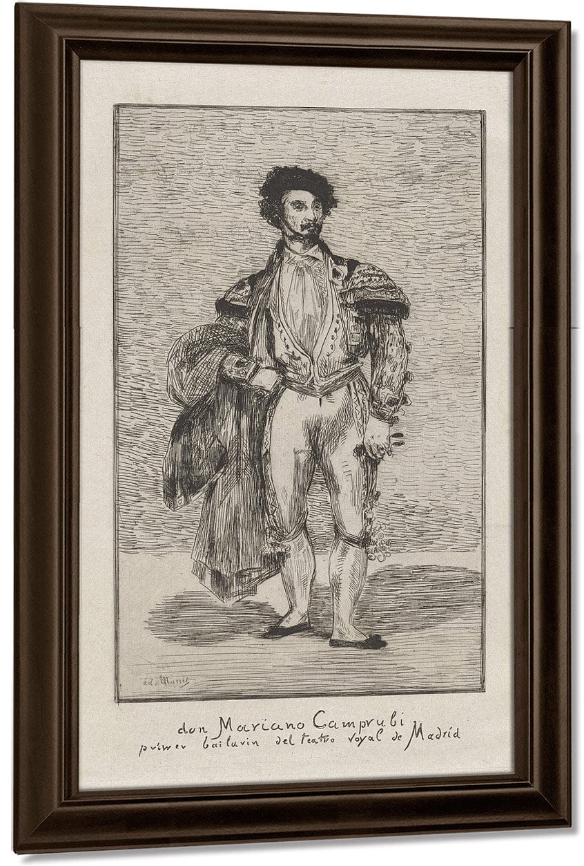 Don Mariano Camprubi Primer Bailarin Del Teatro Royal De Madrid (Don Mariano Camprubi First Dancer Of The Teatro Royal De Madrid) By Edouard Manet Fine Art Print