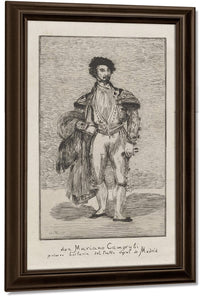 Don Mariano Camprubi Primer Bailarin Del Teatro Royal De Madrid (Don Mariano Camprubi First Dancer Of The Teatro Royal De Madrid) By Edouard Manet Fine Art Print