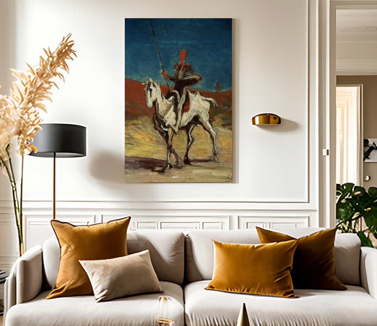 Don Quixote By Honore Daumier Fine Art Print