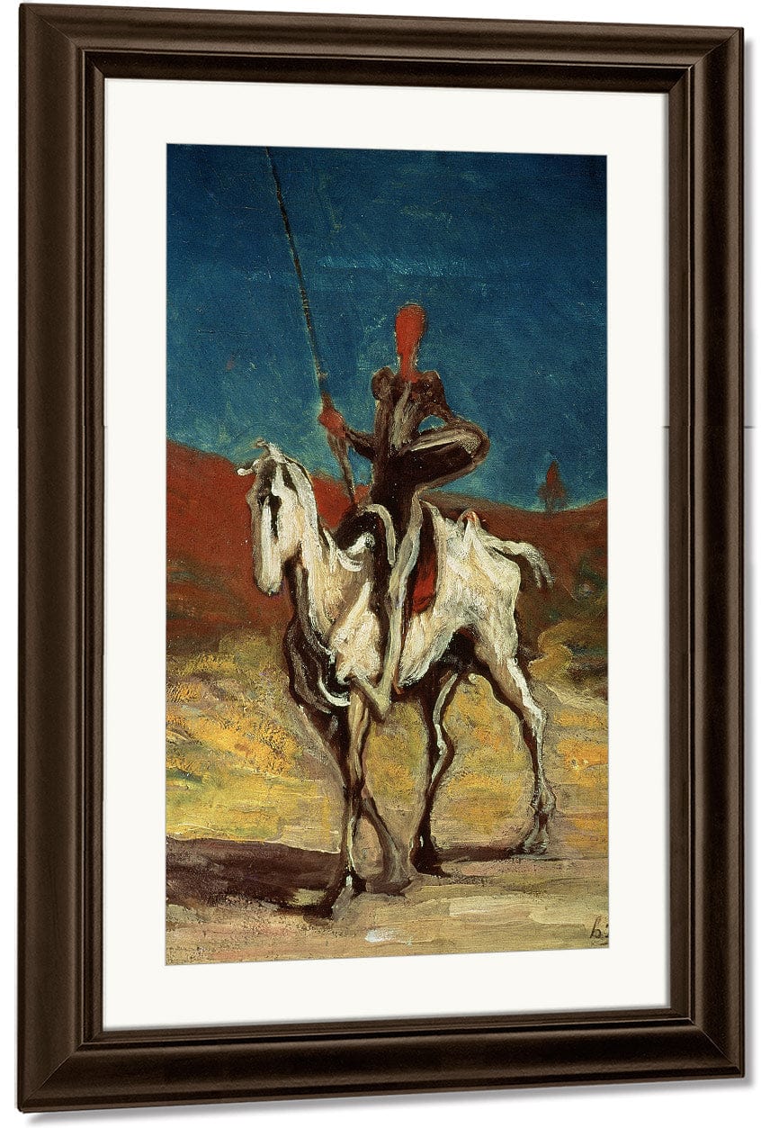 Don Quixote By Honore Daumier Fine Art Print