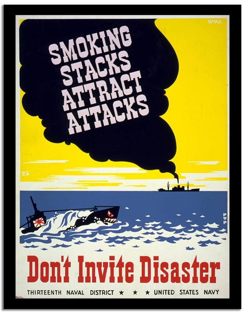 Don't Invite Disaster  Vintage Poster Fine Art Print