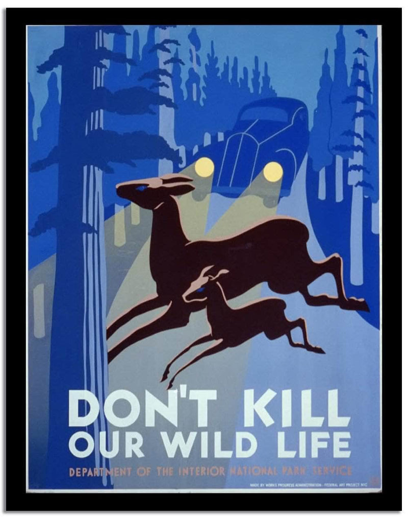 Don't Kill Our Wild Life  Vintage Poster Fine Art Print