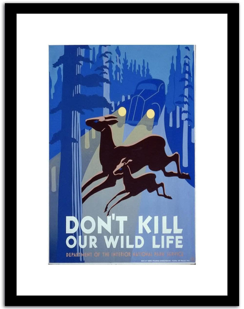 Don't Kill Our Wild Life  Vintage Poster Fine Art Print