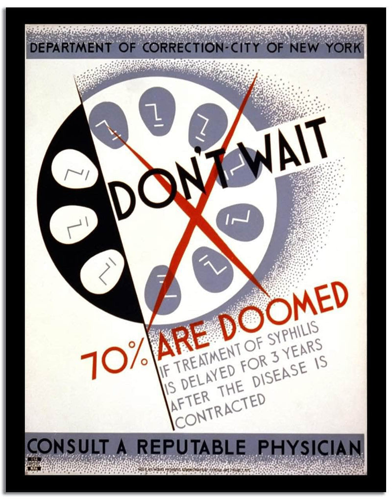 Don't Wait  Vintage Poster Fine Art Print