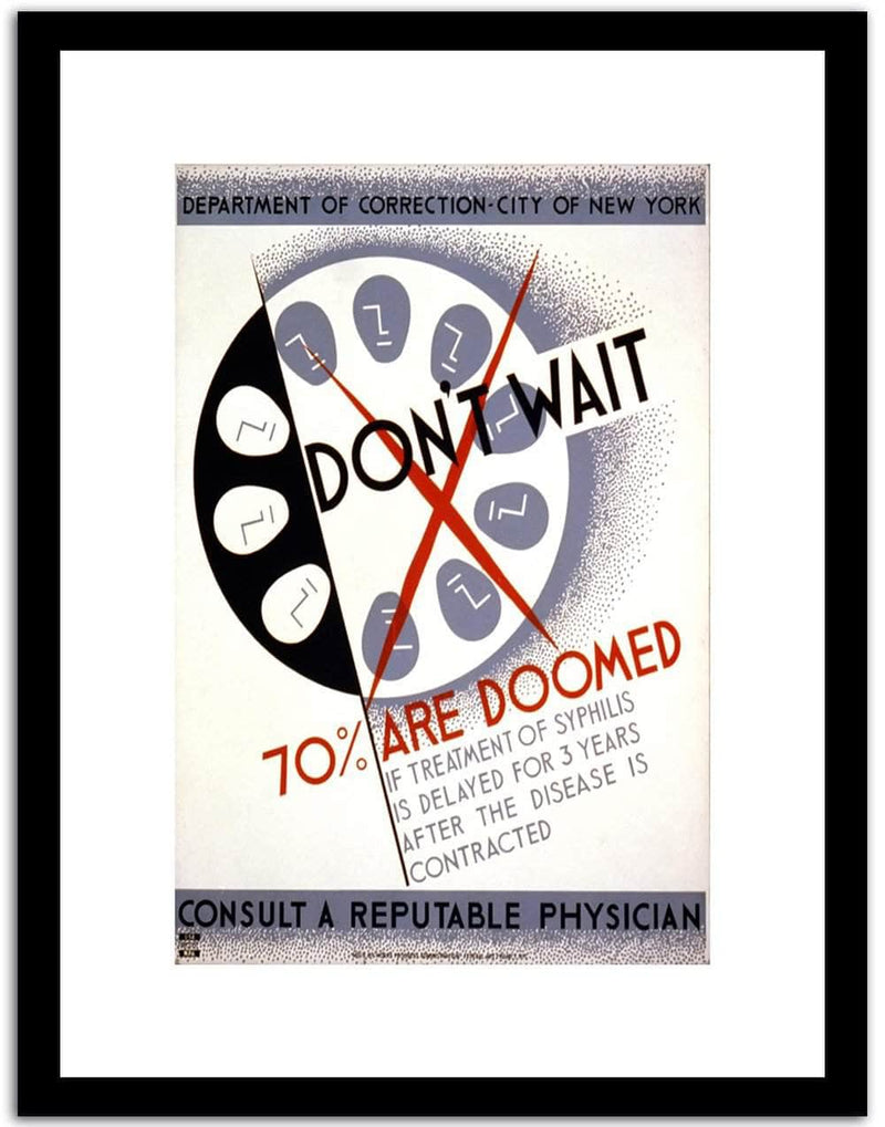 Don't Wait  Vintage Poster Fine Art Print