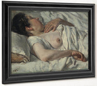 Dona Dormint Barcelona By Francesc Gimeno Arasa Fine Art Print