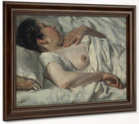 Dona Dormint Barcelona By Francesc Gimeno Arasa Fine Art Print