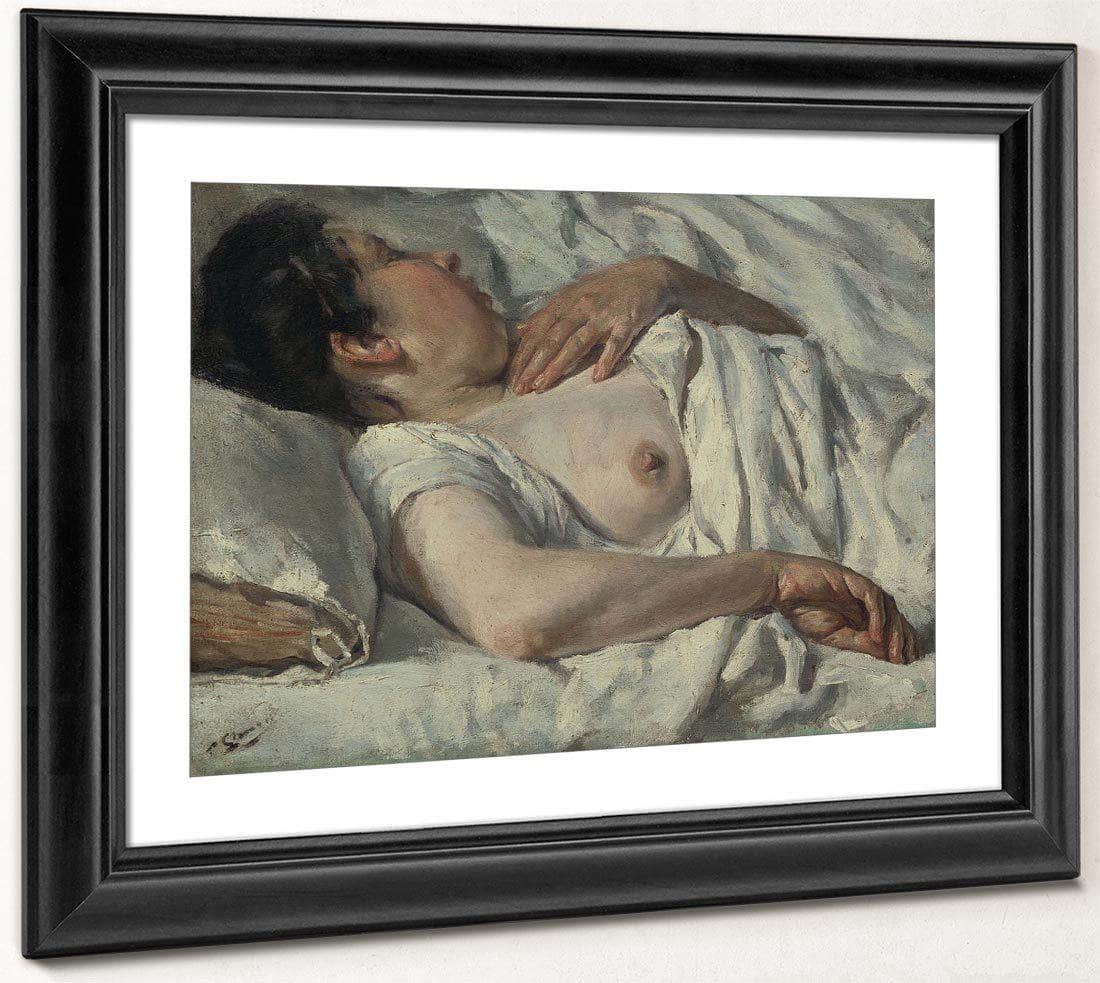 Dona Dormint Barcelona By Francesc Gimeno Arasa Fine Art Print