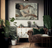 Dona Dormint Barcelona By Francesc Gimeno Arasa Fine Art Print