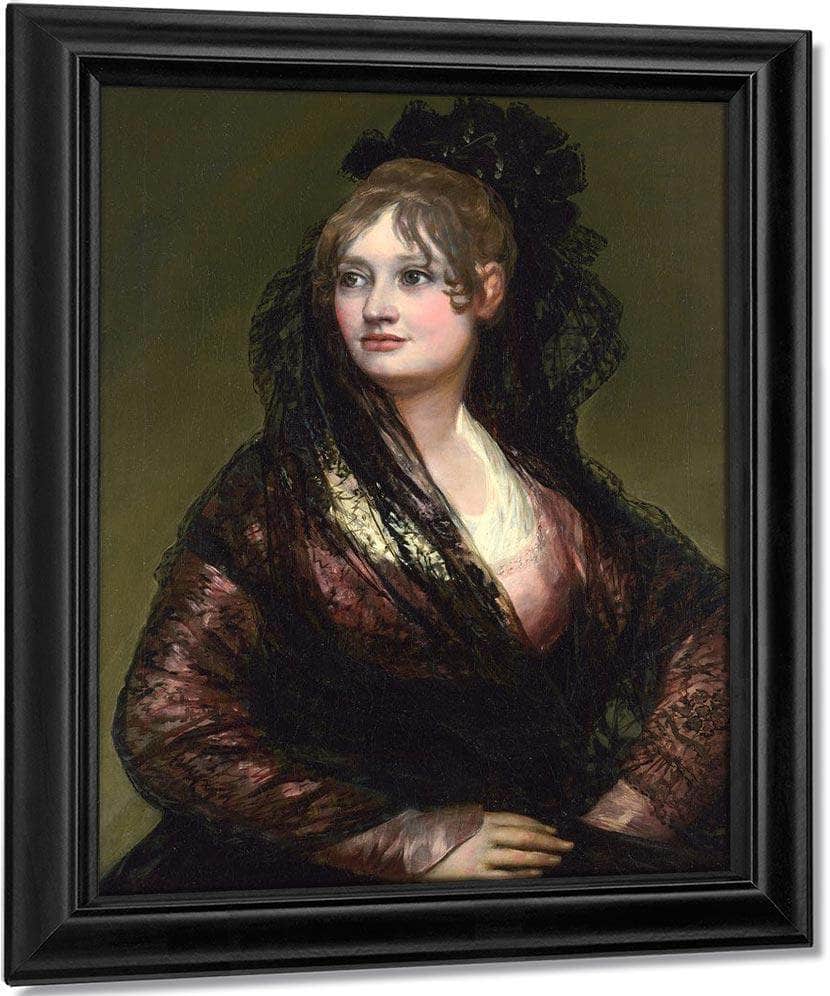 Dona Isabel De Porcel By Francisco De Goya Fine Art Print
