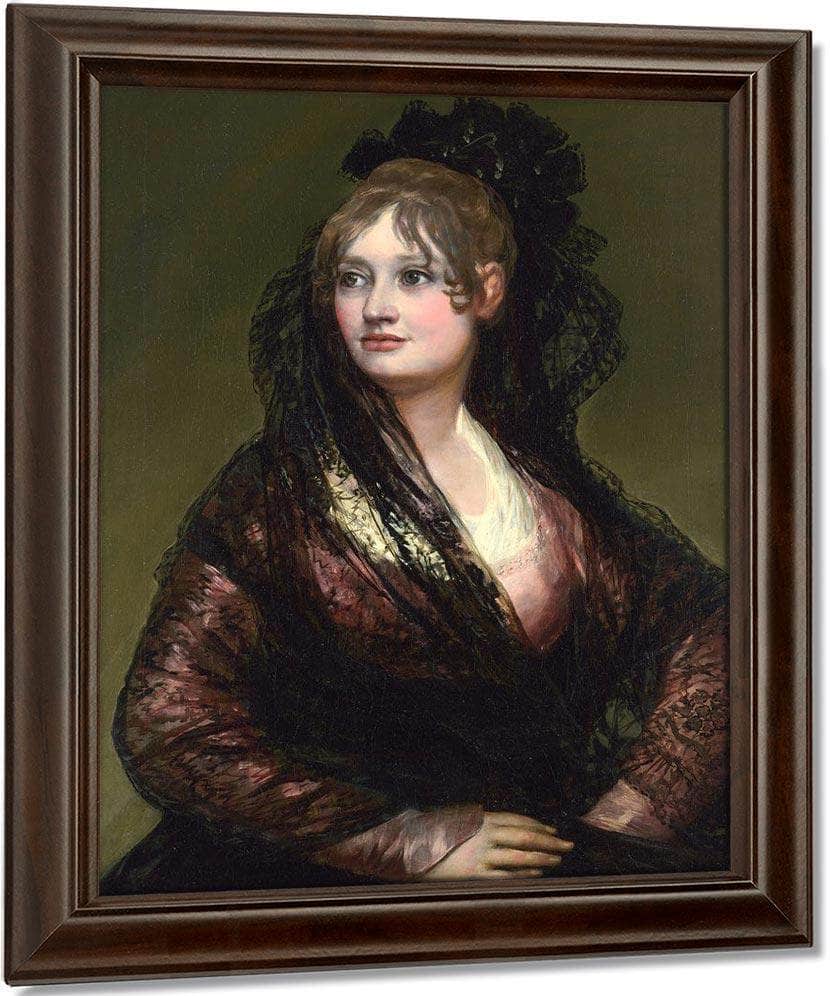Dona Isabel De Porcel By Francisco De Goya Fine Art Print