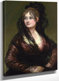 Dona Isabel De Porcel By Francisco De Goya Fine Art Print