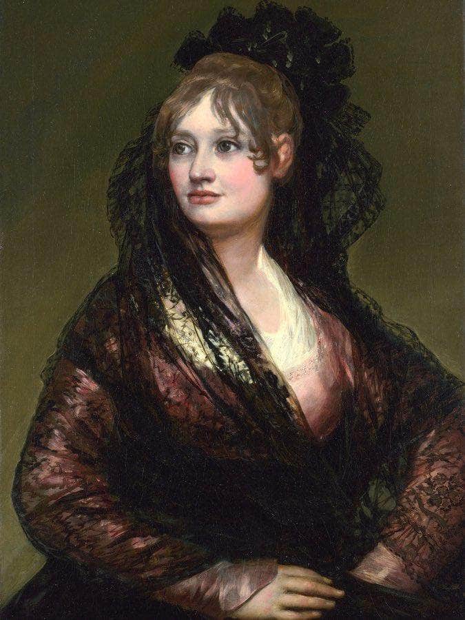 Dona Isabel De Porcel By Francisco De Goya Fine Art Print