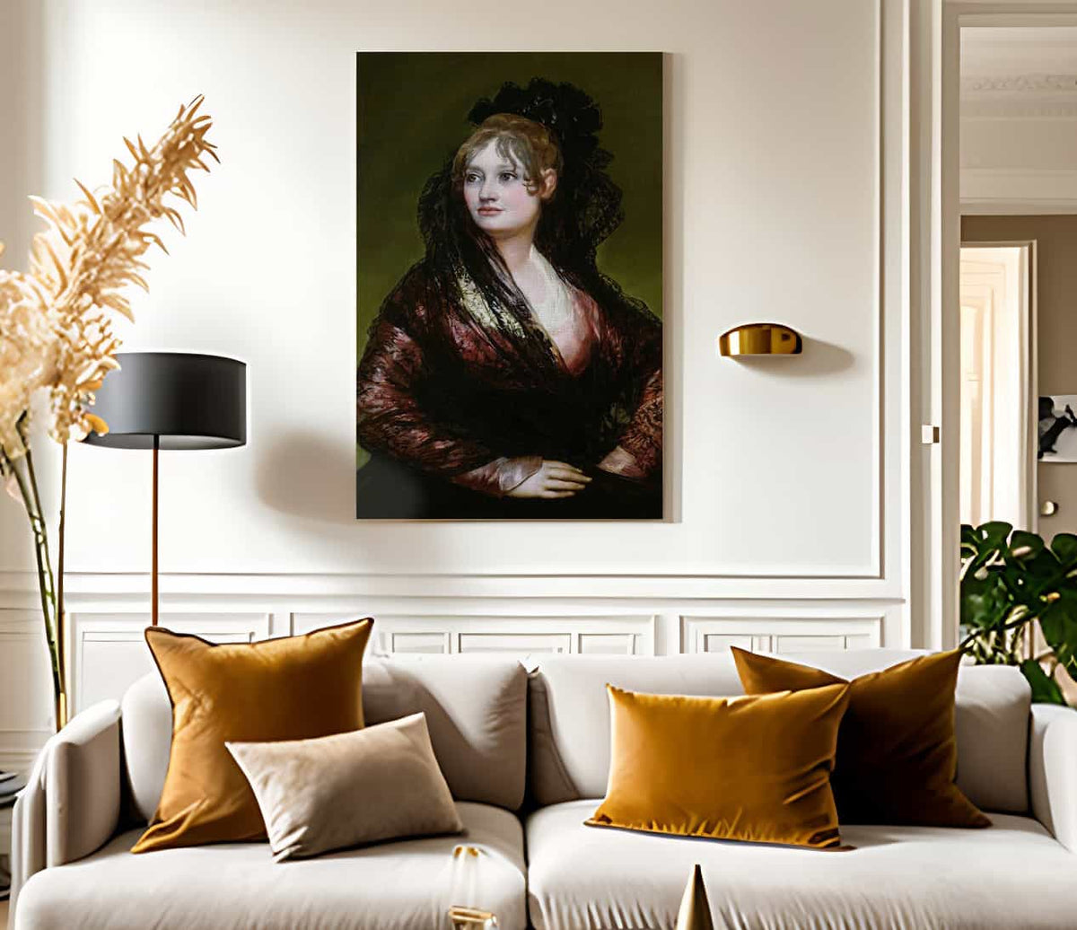 Dona Isabel De Porcel Exh. 1805 By Francisco De Goya Fine Art Print