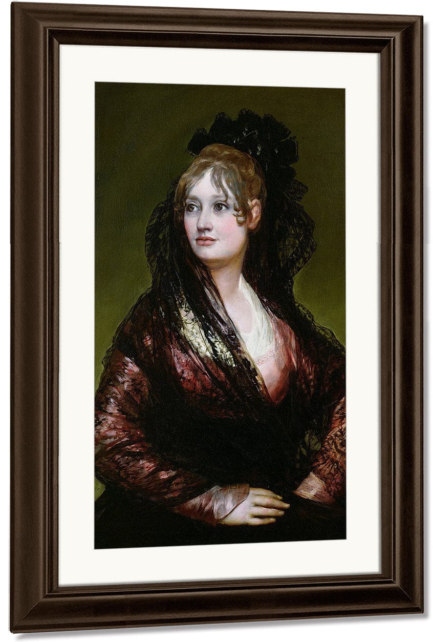 Dona Isabel De Porcel Exh. 1805 By Francisco De Goya Fine Art Print