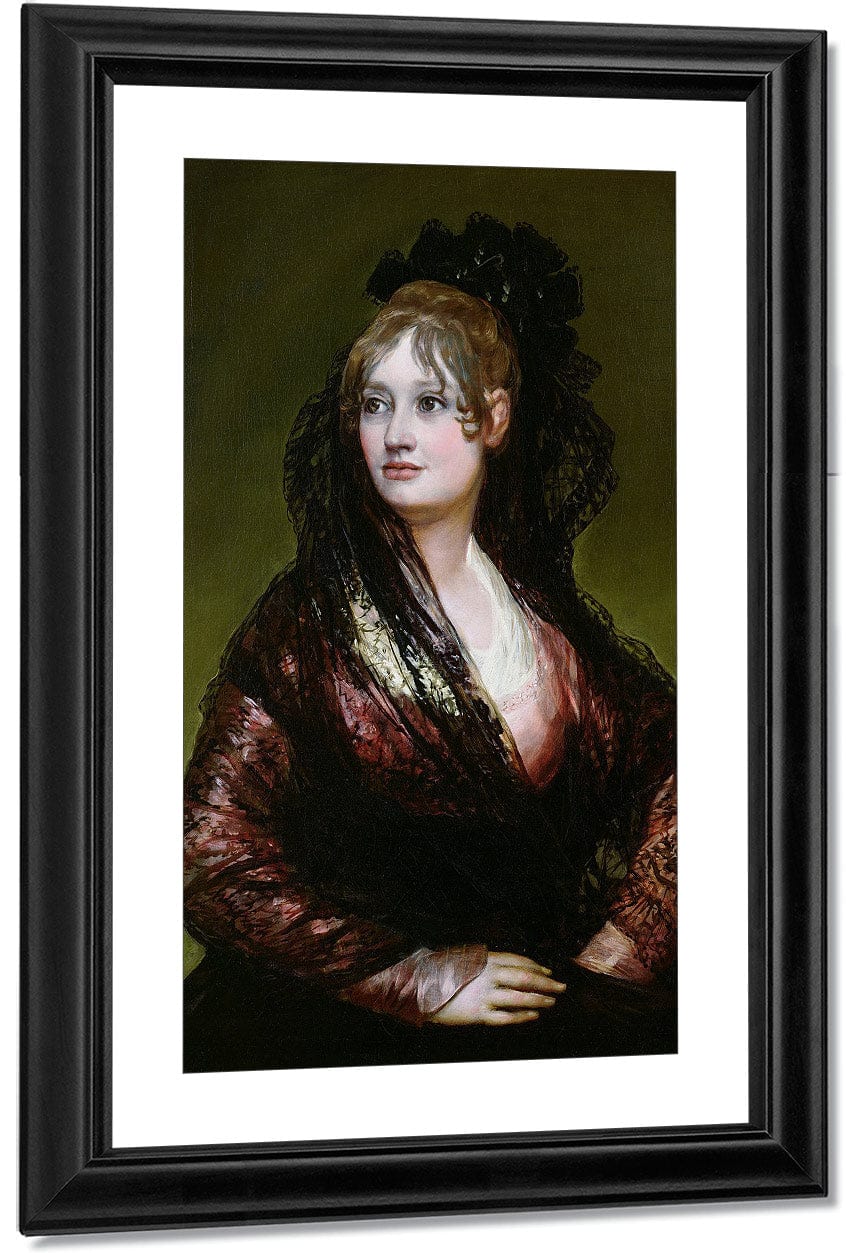 Dona Isabel De Porcel Exh. 1805 By Francisco De Goya Fine Art Print