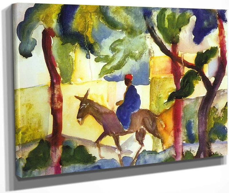 Donkey Ride By August Macke Fine Art Print