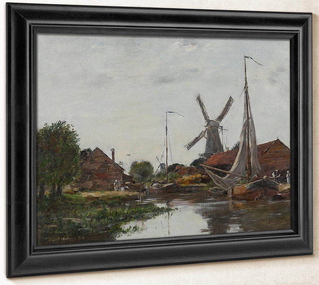 Dordrecht, Moulin Sur La Meuse By Robert Reid Fine Art Print